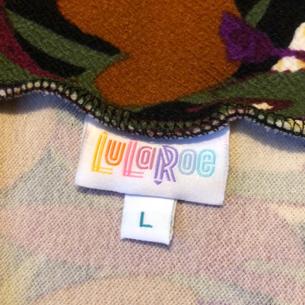 🌷Lularoe flowered Cassie skirt size L - Picture 3 of 4